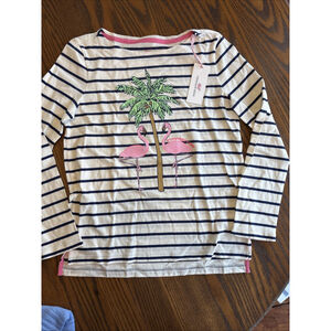 vineyard vines long sleeve flashy flamingos girls youth large